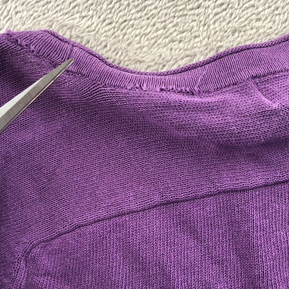 L.L.Bean Womens Cardigan Sweater Small Long Sleeve Button-Up V-Neck Knit Casual - Picture 6 of 15